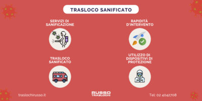 Trasloco durante Coronavirus? Ti regaliamo la sanificazione!